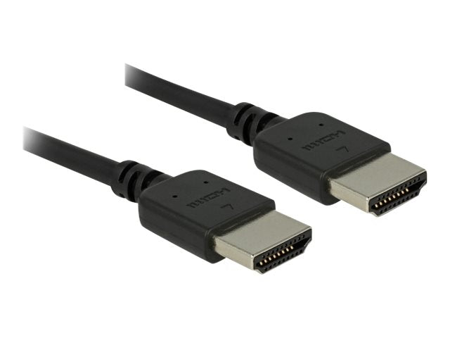 DELOCK Premium HDMI Kabel 4K 60 Hz 1 m - Vorderansicht