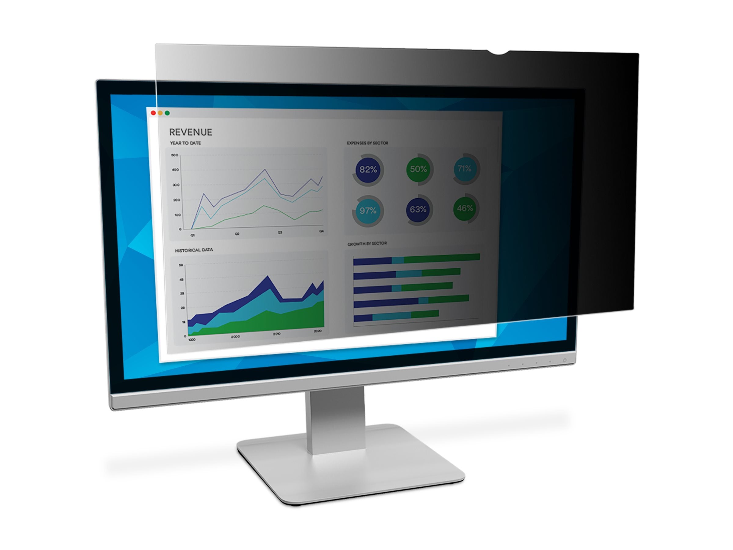 3M Privacy Filter für 60,96cm 24 Zoll Monitor - Vorderansicht