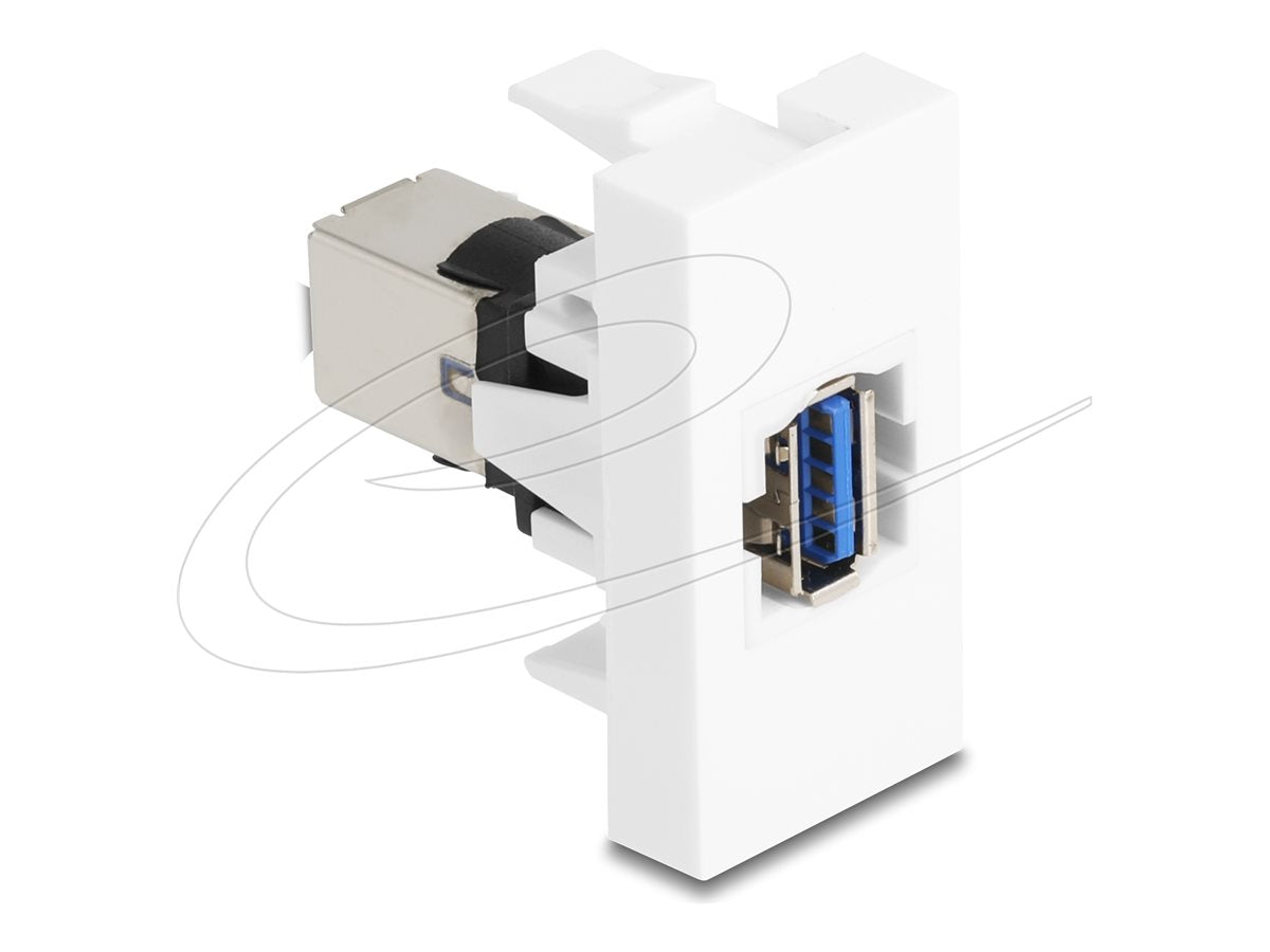 DELOCK Easy 45modul USB 5 Gbps Typ-A Buchse zu USB 5 Gbps Typ-B Buchse - Vorderansicht