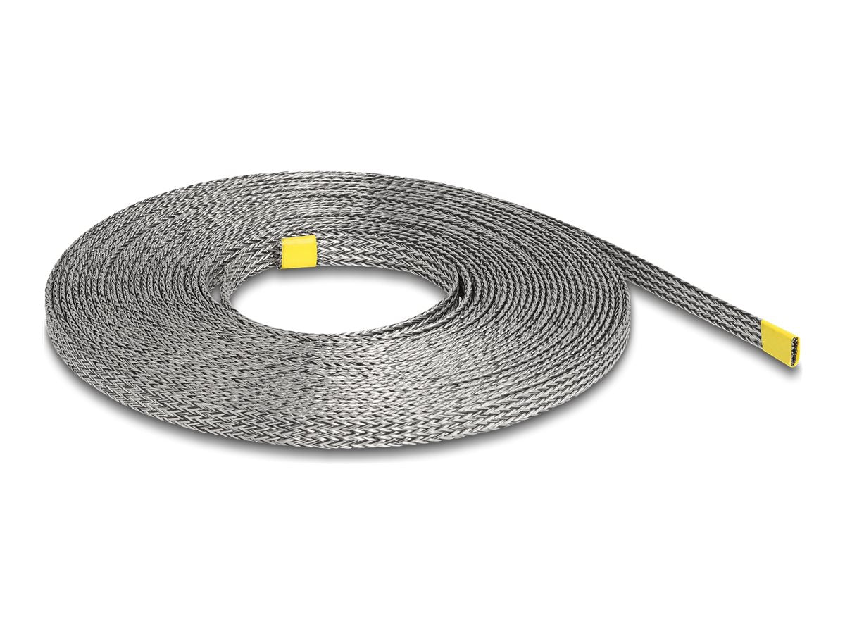 DELOCK Geflechtschlauch zur EMI Abschirmung dehnbar 10m x 10mm - Vorderansicht