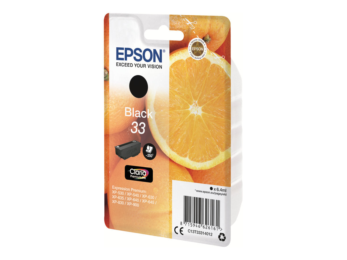 EPSON 4LB Singlepack Black 33 Claria Premium Ink Verpackung
