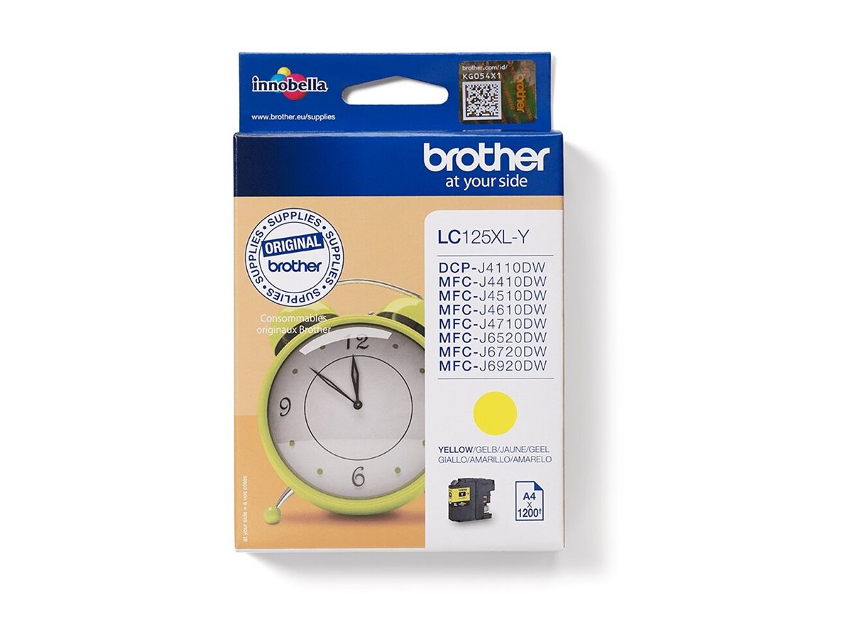 BROTHER LC125XLY Tinte yellow Verpackung