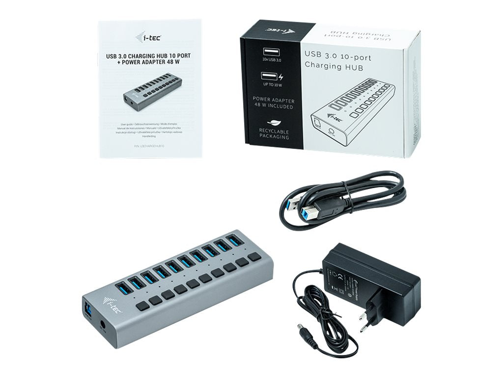 I-TEC USB 3.0 Charging HUB 10port Vorderansicht