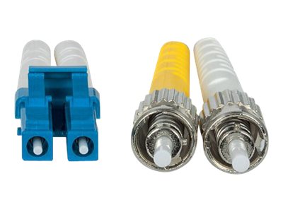 INTELLINET LWL Kabel LC/ST OS2 2m gelb 9/125um Duplex Singlemode - Anschlussansicht
