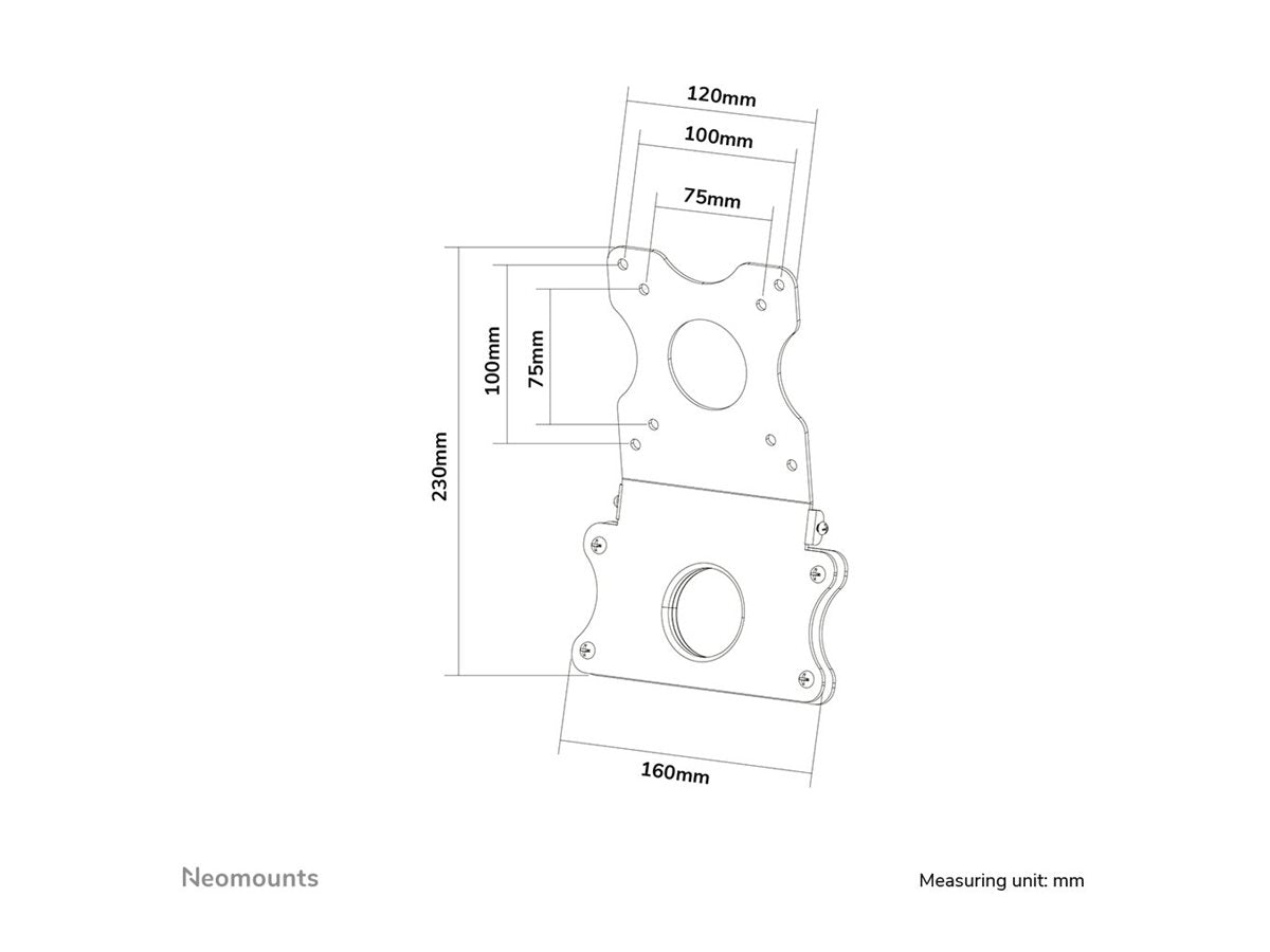 NEOMOUNTS FPMA-VESAMAC2127 Adapter Plate Vorderansicht