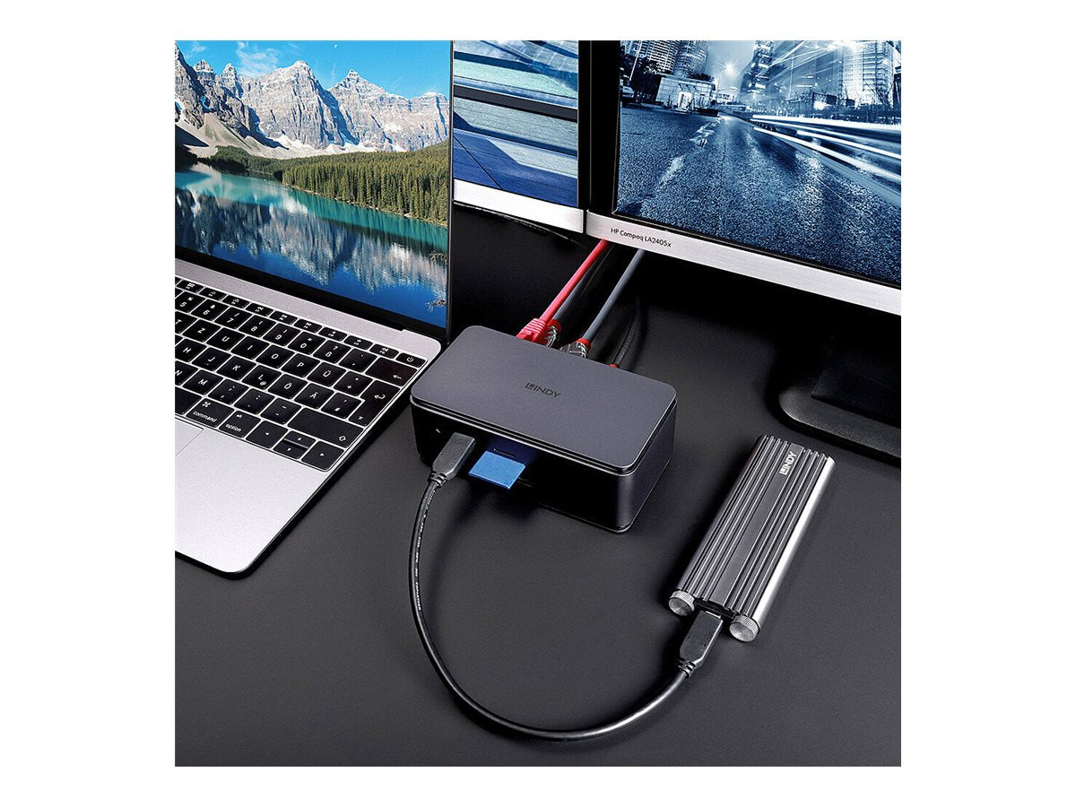LINDY USB4 Laptop Docking Station Vorderansicht