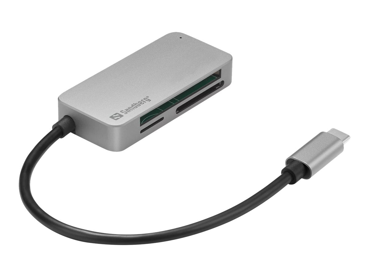 SANDBERG USB-C Multi Card Reader Pro - Vorderansicht