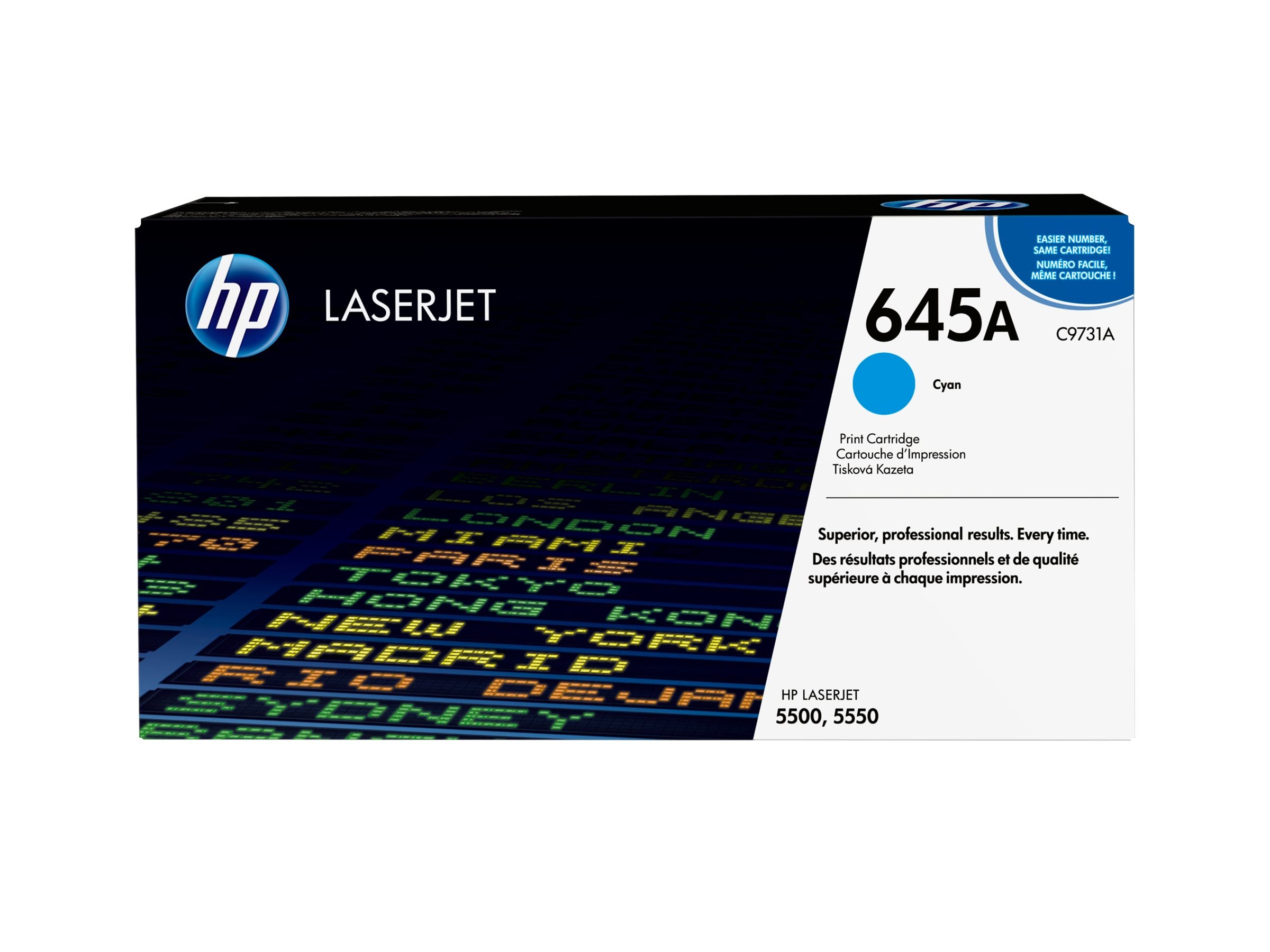 HP 645A Tonerpatrone C9731A cyan Vorderansicht