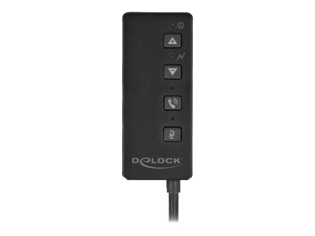 DELOCK USB Headset und Mikrofon Adapter Vorderansicht