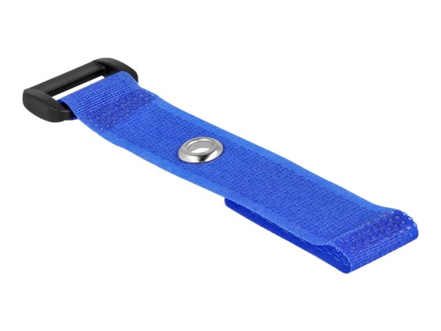 DELOCK Klett-Kabelbinder blau Verpackung