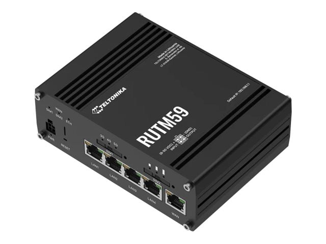 Vorderansicht des TELTONIKA NETWORKS RUTM59 Cellular 5G Routers