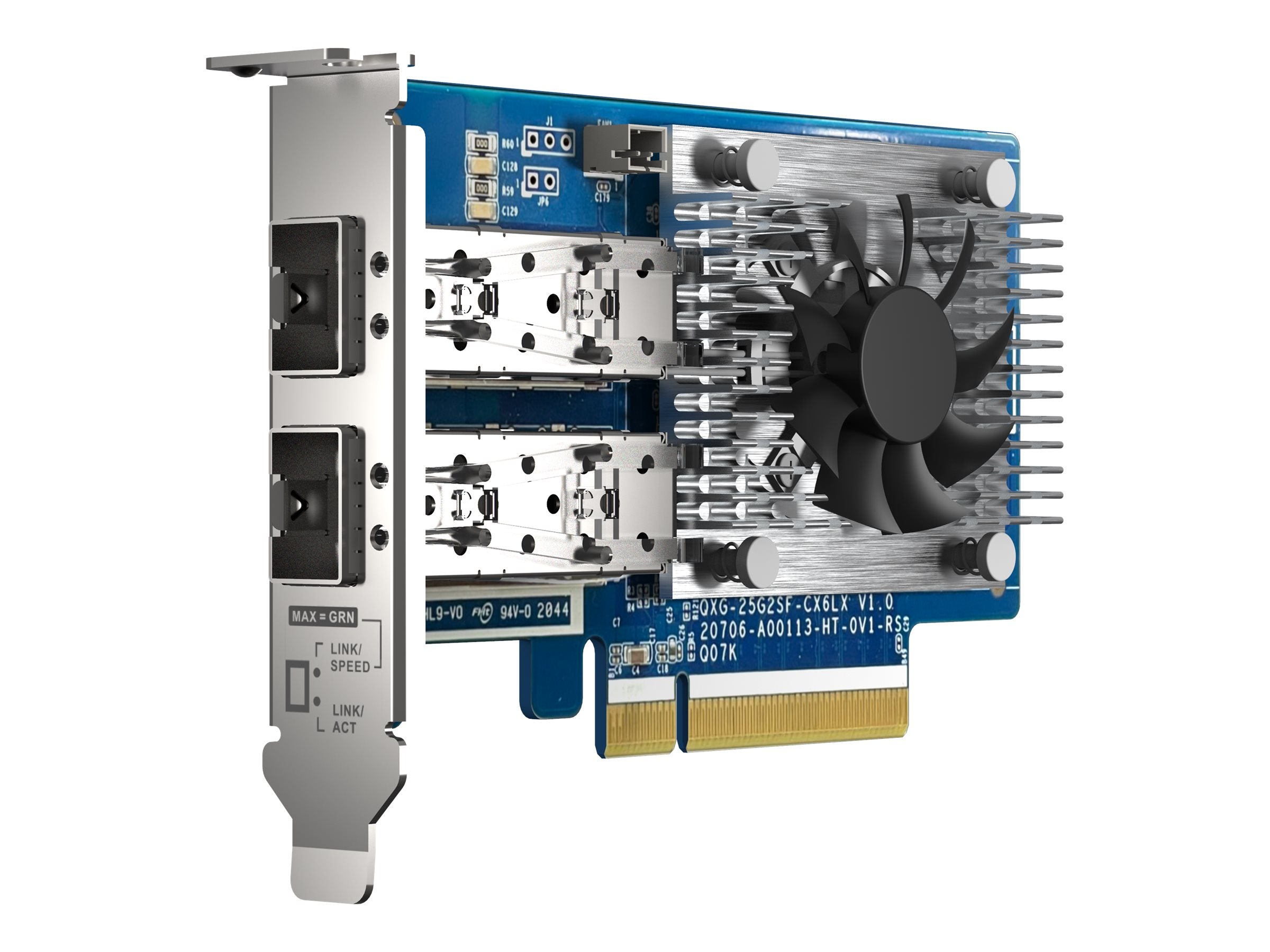 QNAP QXG-25G2SF-CX6 Netzwerkadapter Detailansicht