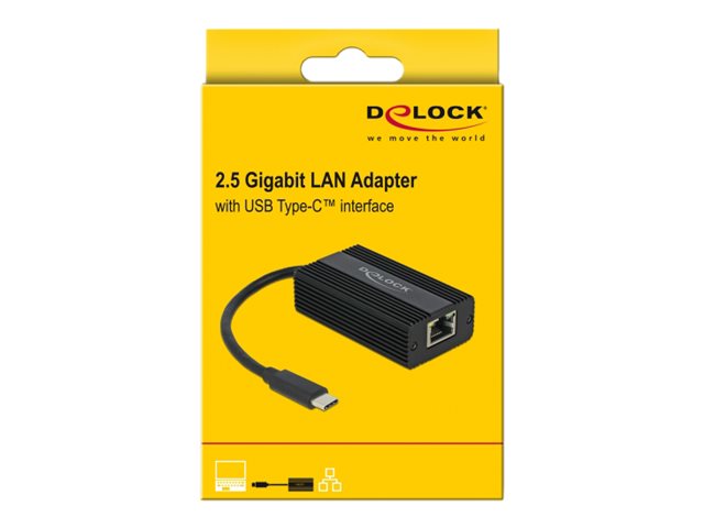 DELOCK Adapter USB Type-C Stecker zu 2,5 Gigabit LAN - Verpackung