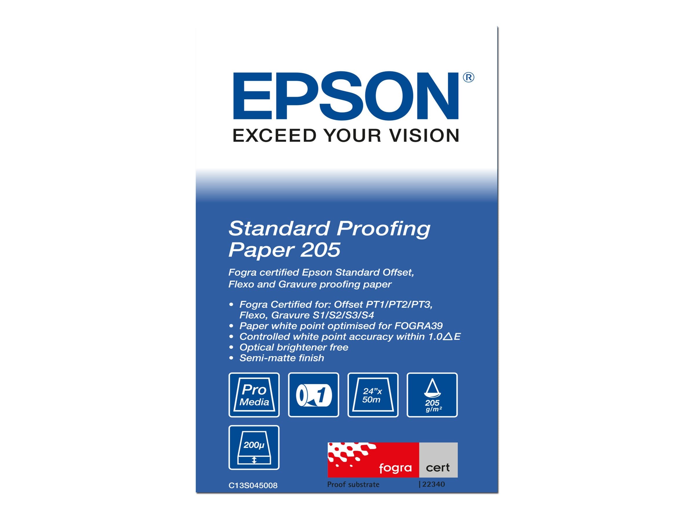 EPSON S045008 Standard proofing Papier Vorderansicht