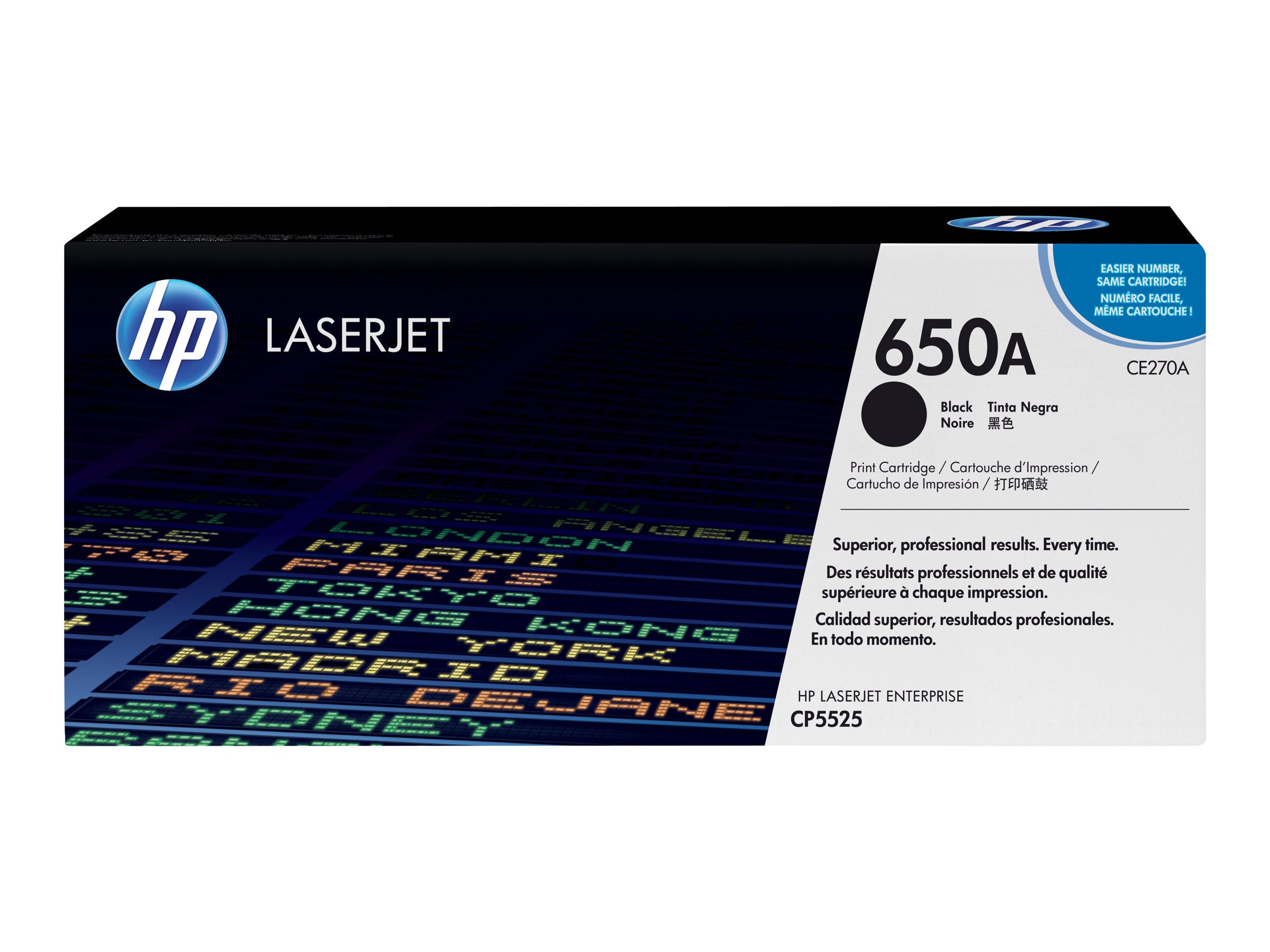 HP CE270A Tonerpatrone schwarz Vorderansicht