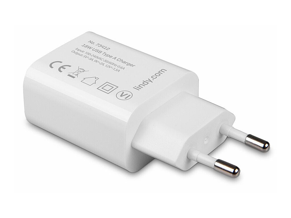 LINDY 18W 1 Port USB Type A Charger im Einsatz