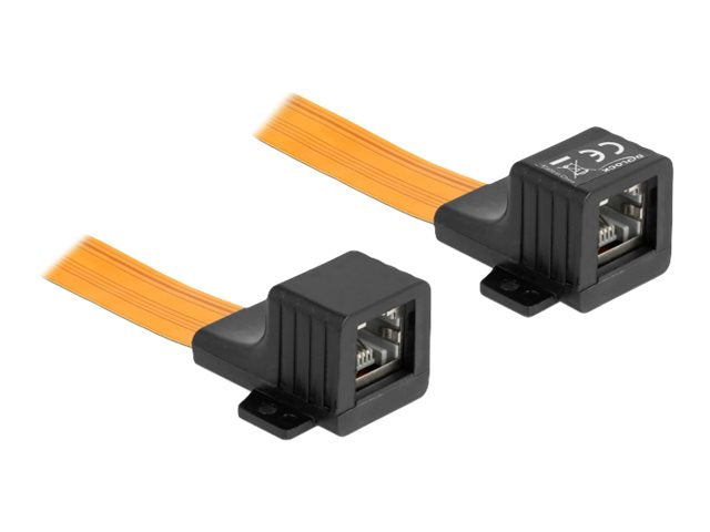 DELOCK RJ45 FPC Fensterdurchführung Detailansicht