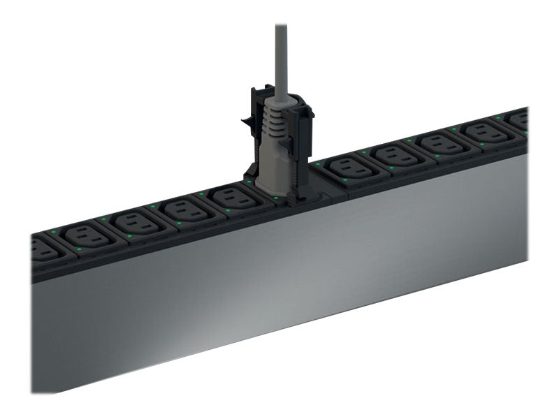 BACHMANN PDU Verriegelung für C13/C19 Buchsen schwarz - Vorderansicht