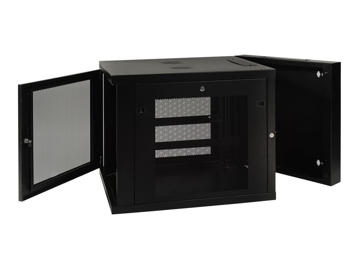 EATON TRIPPLITE 12U Wall Mount Rack Enclosure Server Cabinet Hinged 33 Extended Depth Rack cabinet wall mountable Black 12U 19
