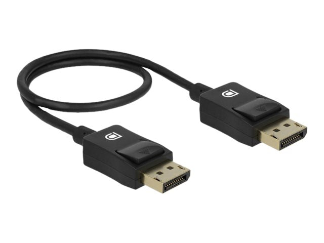 DELOCK Koaxiales DisplayPort Kabel 8K 60 Hz 0,5 m - Vorderansicht