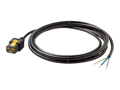 APC Power cable IEC 60320 C19 to hardwire 3-wire AC 240V 16 A 3m Black - Verpackung