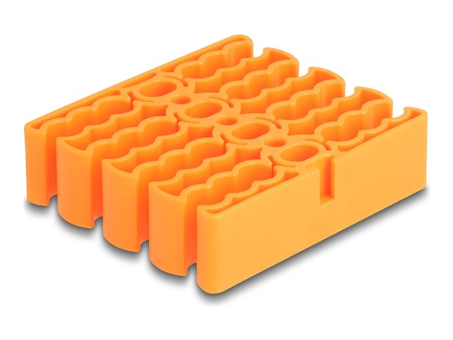 DELOCK Kabel-Organizer orange Vorderansicht