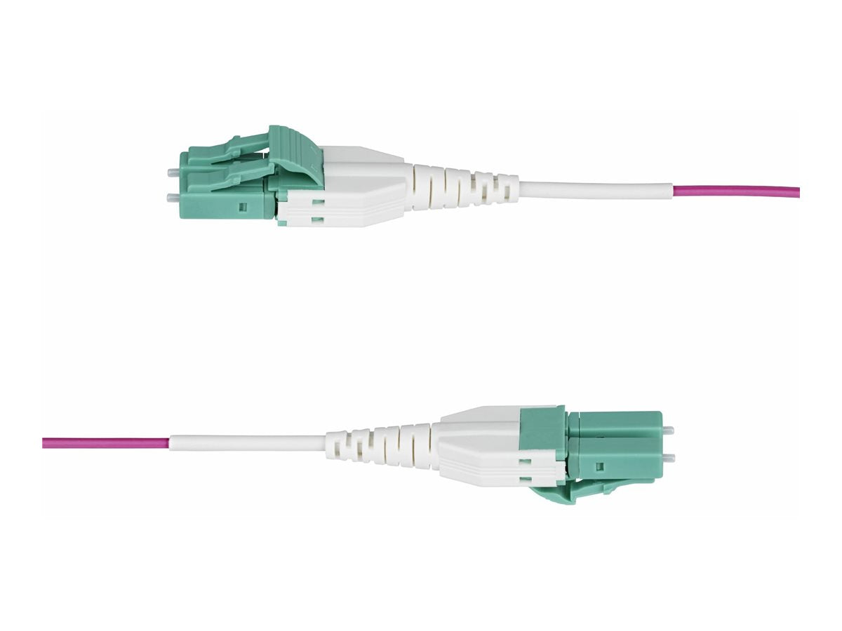 STARTECH.COM 20m LC-LC UPC OM4multimode Glasfaserkabel Erika Violett 50/125 40G/100G Uniboot LWL Patchkabel OFNR Kabel