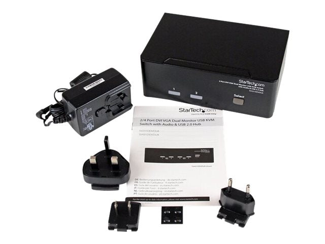 STARTECH.COM 2 Port DVI VGA KVM Switch - Anschlussmöglichkeiten