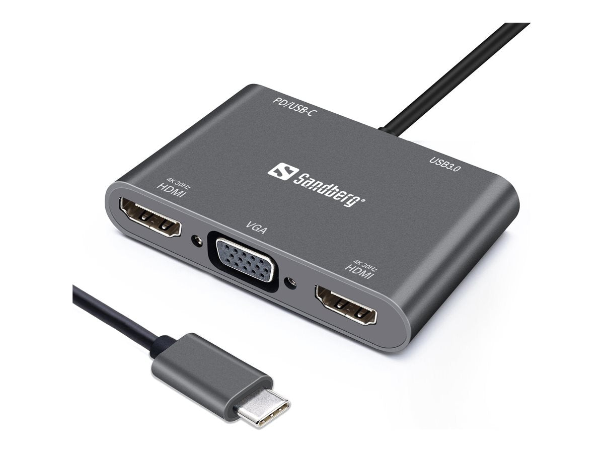 SANDBERG USB-C Dock Vorderansicht