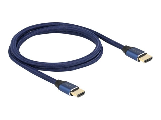 DELOCK Ultra High Speed HDMI Kabel 48 Gbps 8K 60Hz blau 1m zertifiziert