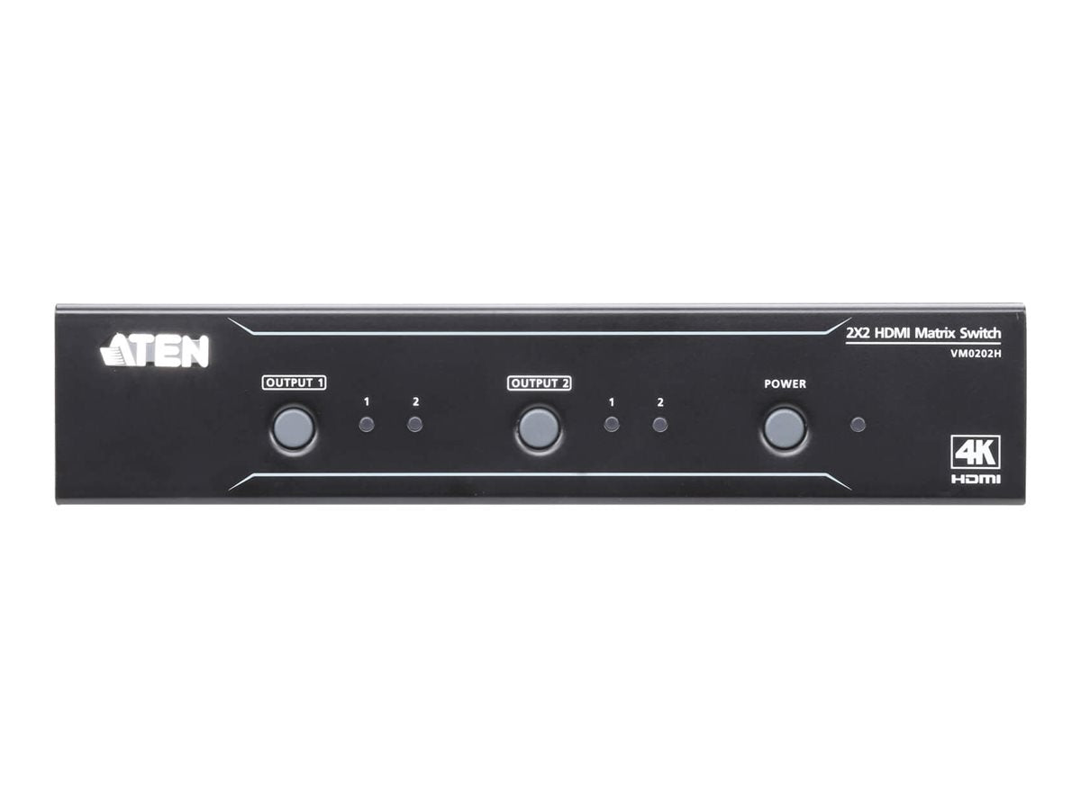 ATEN VM0202H 2 x 2 4K HDMI Audio/Video Matrix Switch Vorderansicht