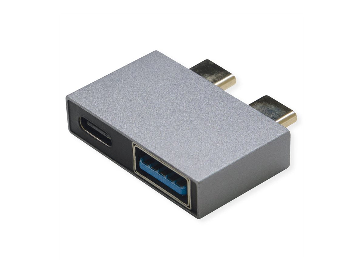 ROLINE USB 3.2 Gen 2 Adapter 2x USB Typ C - 1x Typ A Detailansicht