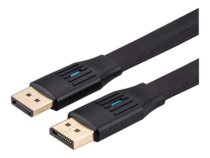 VALUE DisplayPort Kabel v1.4 flach DP ST/ST schwarz 5m Vorderansicht
