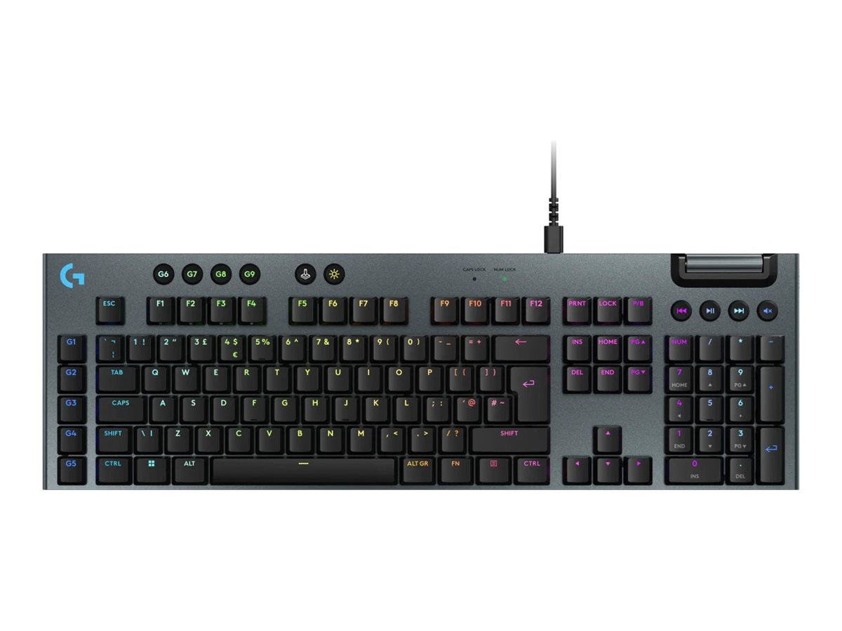 LOGITECH G915 X Wired Gaming Keyboard Black - Vorderansicht