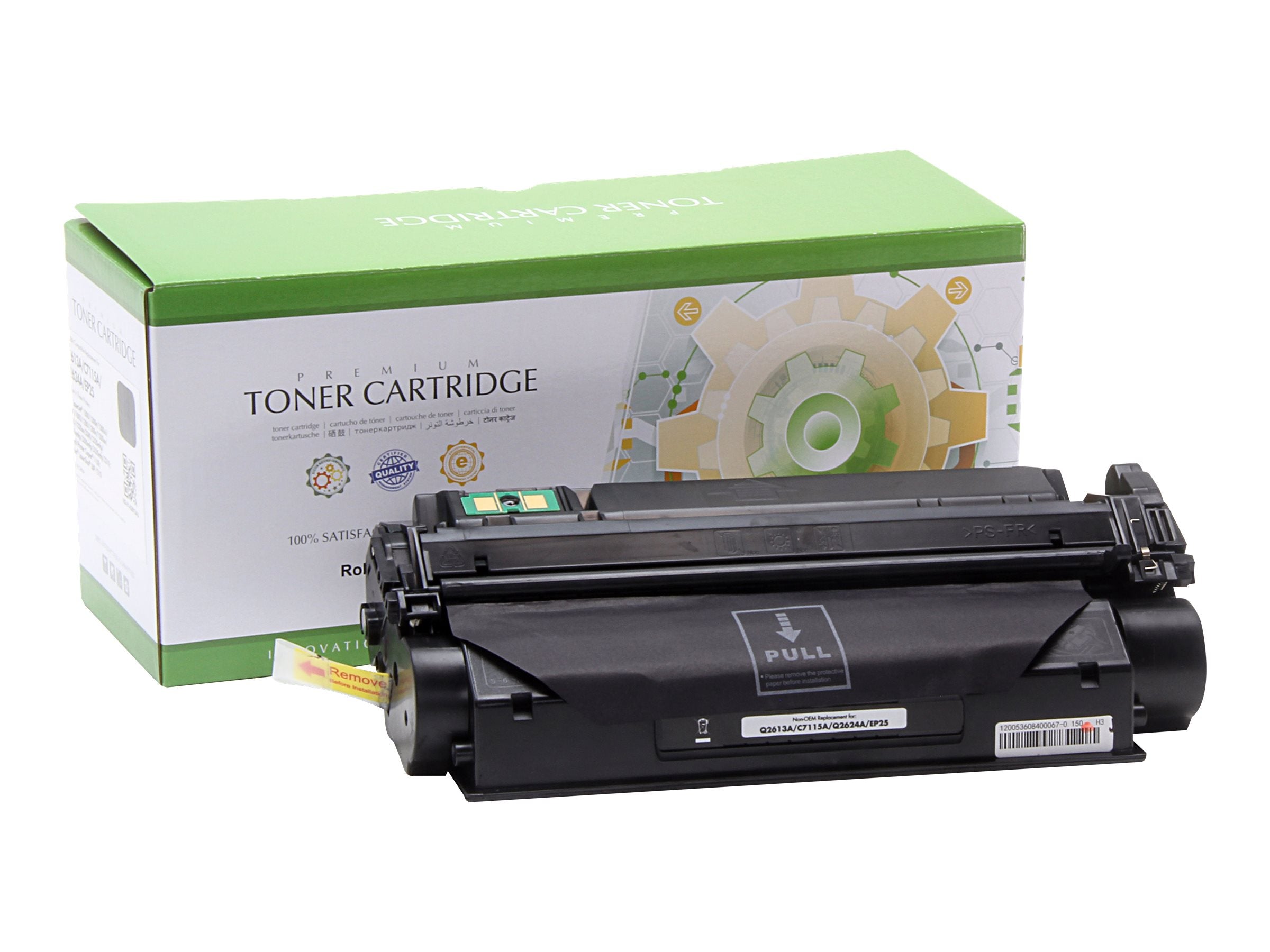 STATIC Tonerpatrone HP Q2613A C7115A schwarz Vorderansicht