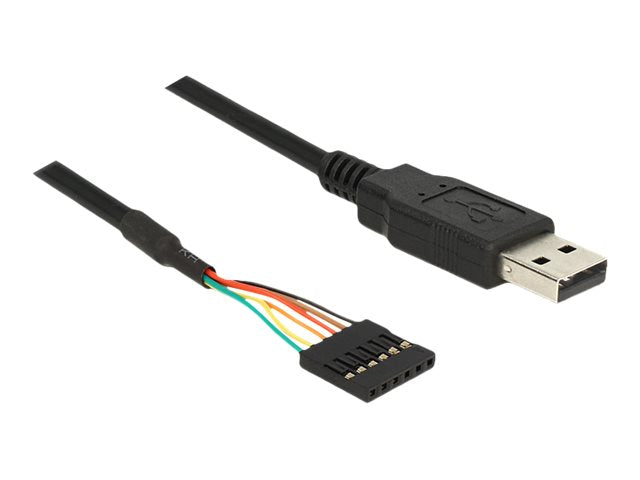 DELOCK Adapterkabel USB > Seriell-TTL 6 Pin Pfostenbuchse Detailansicht