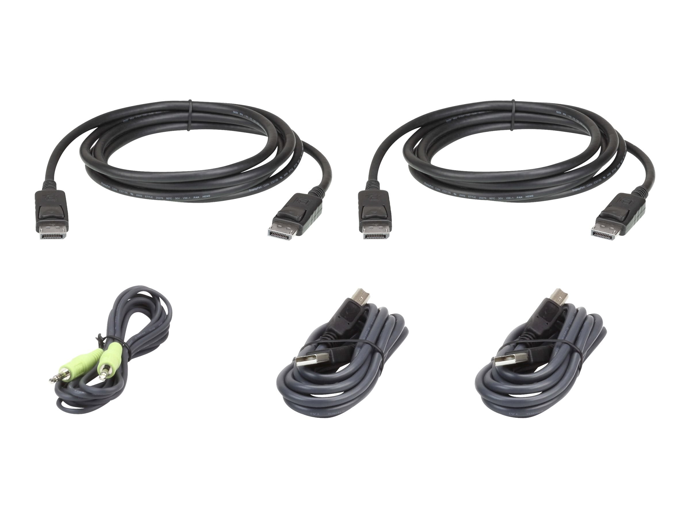 ATEN 2L-7D03UDPX5 USB DisplayPort Dual Display Secure KVM Kabel Set - Vorderansicht
