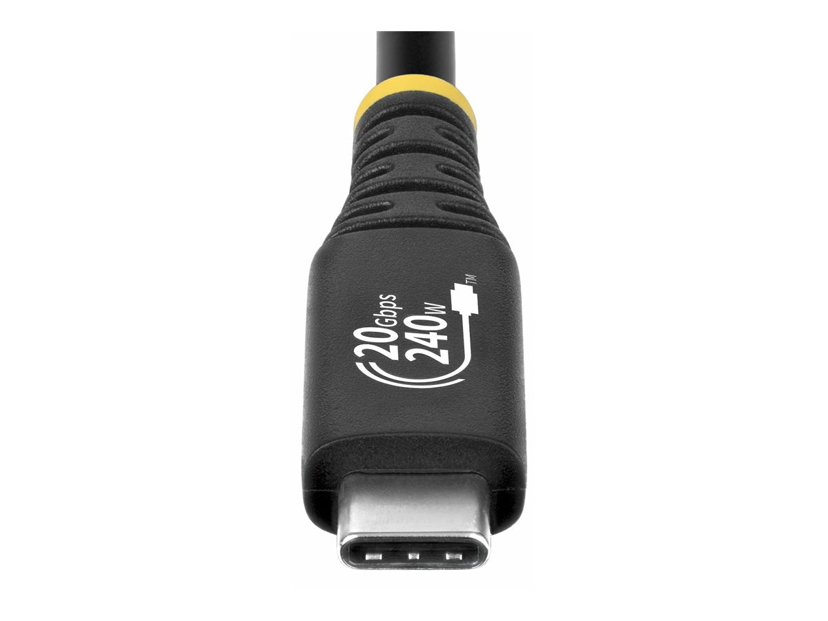 STARTECH.COM 2m USB4 Kabel 20Gbps USB-IF-zertifiziertes USB-C Kabel 240W PD EPR 4K 120Hz DP 2.1 TPE-Mantel Schwarz