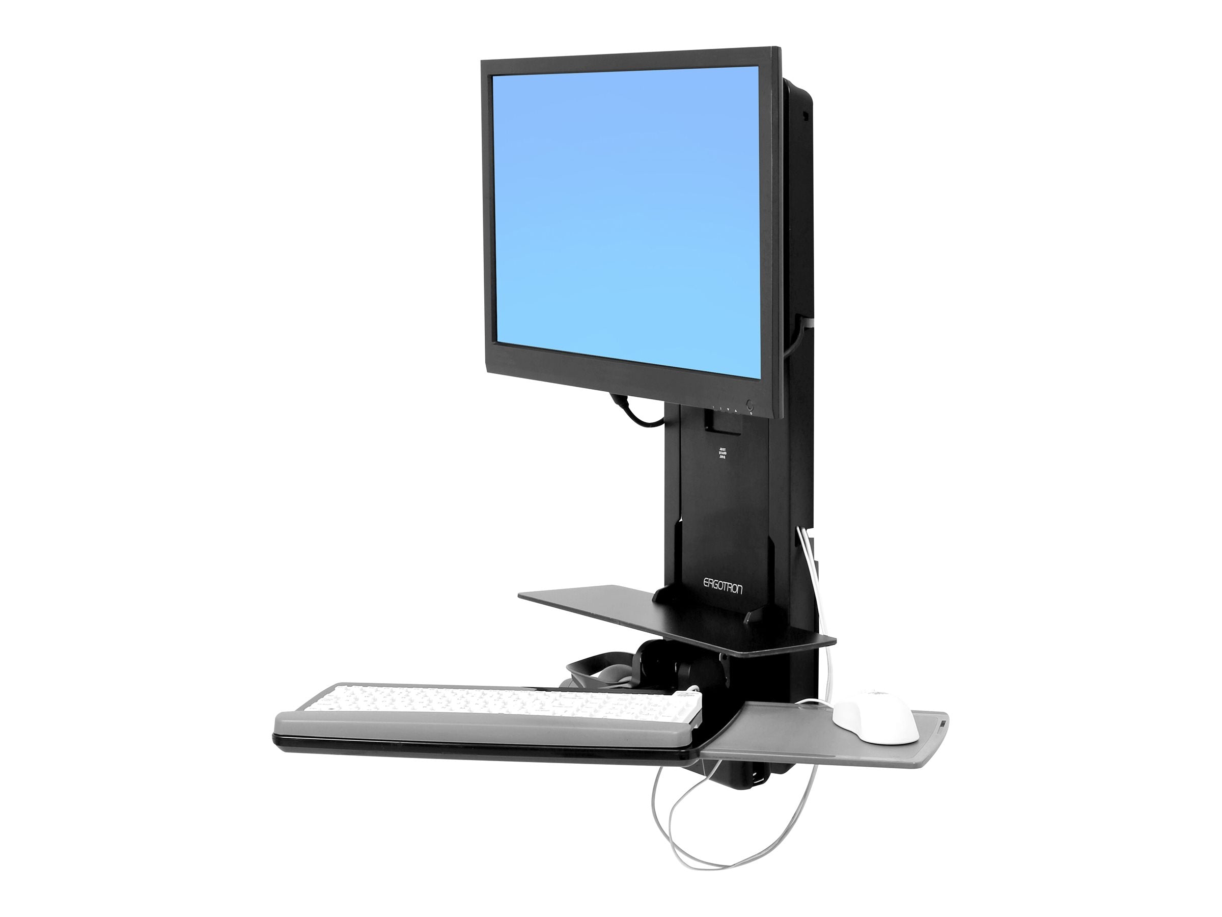 Detailaufnahme der Montagekomponenten des ERGOTRON StyleView