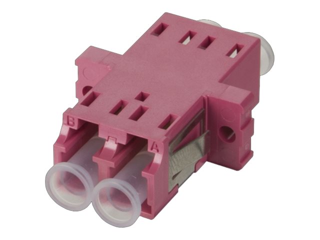 Detailansicht der METZ CONNECT OpDAT Kupplung LC-Duplex OM4