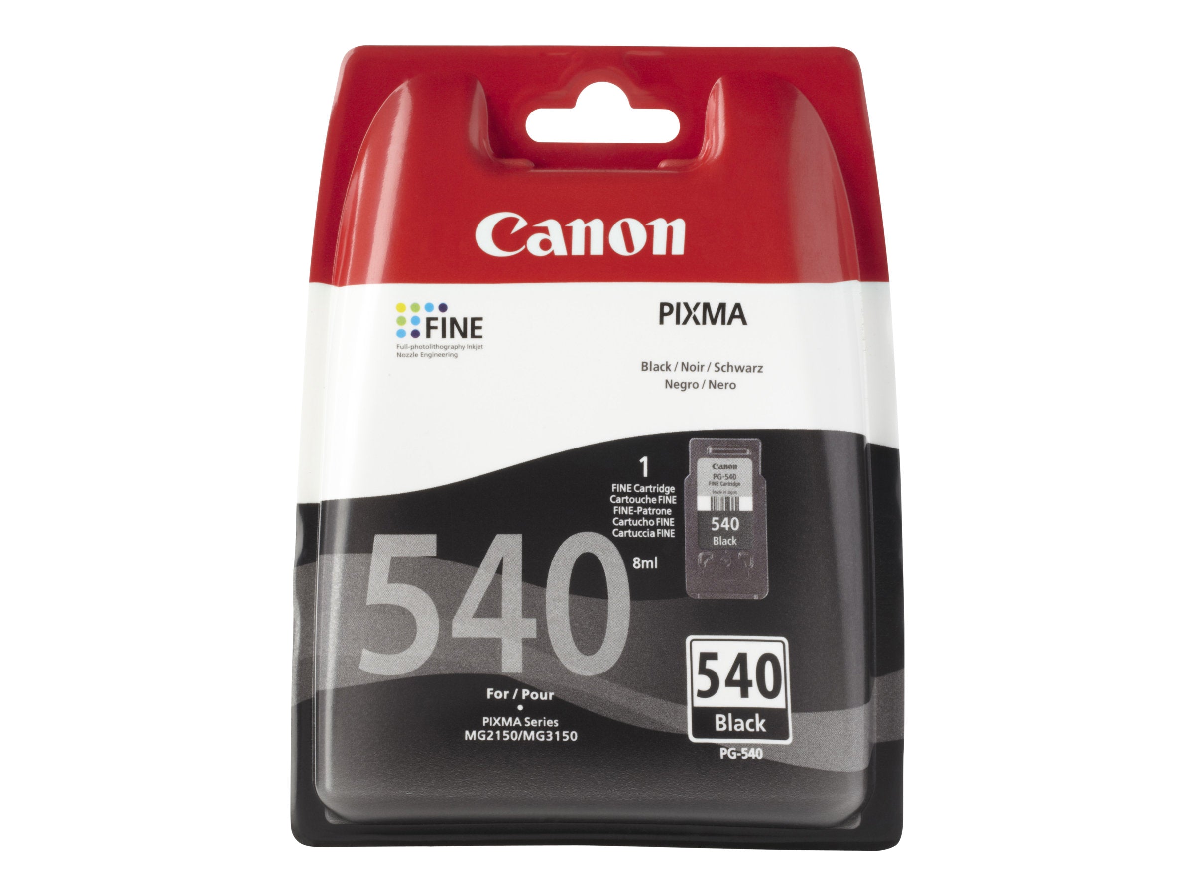 CANON 1LB PG-540 Black Ink Cartridge Vorderansicht