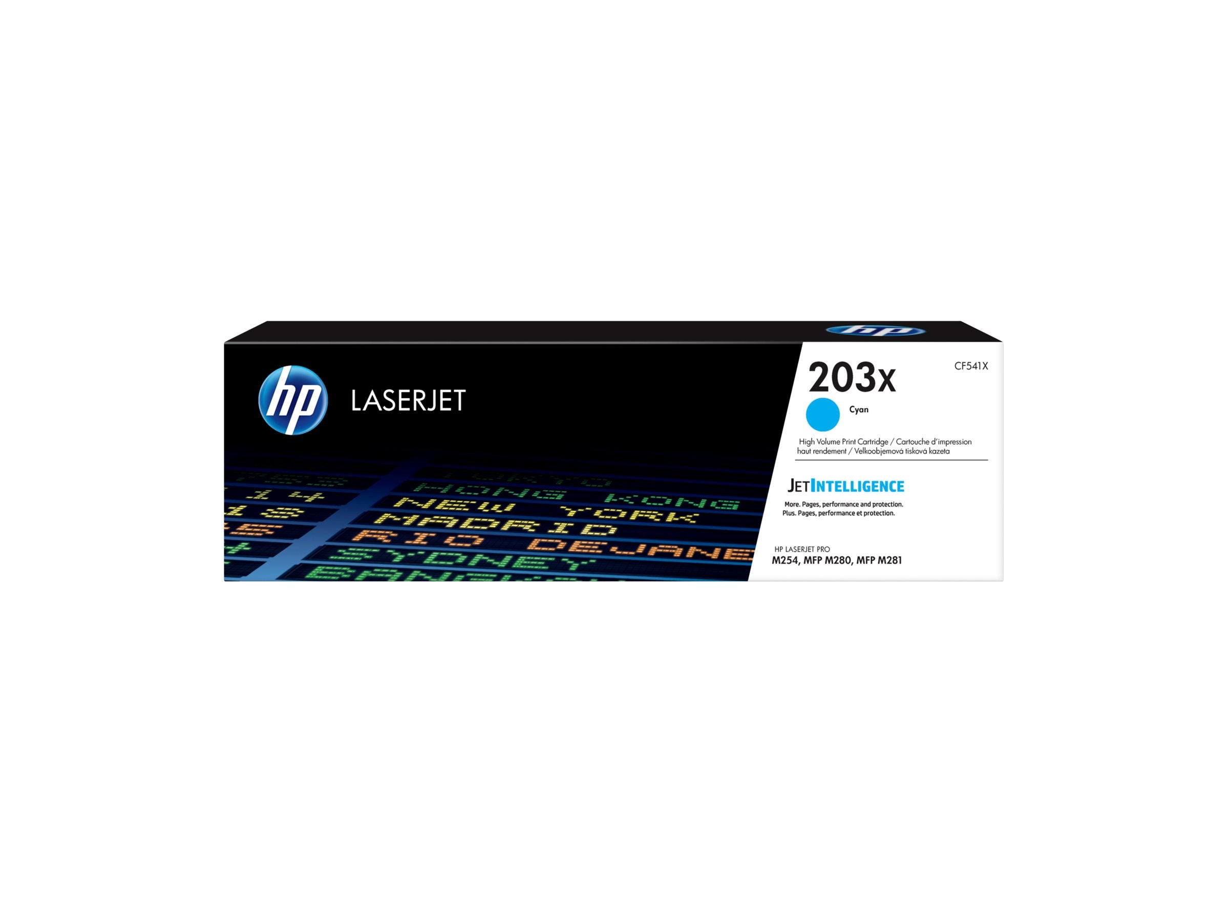 HP 203X Original Cyan LaserJet Toner Cartridge Vorderansicht