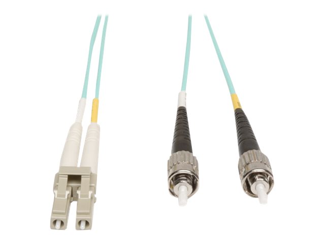 EATON TRIPPLITE 10Gb Duplex Multimode Fiber Patch Cable LC/ST - Aqua 10M - Vorderansicht