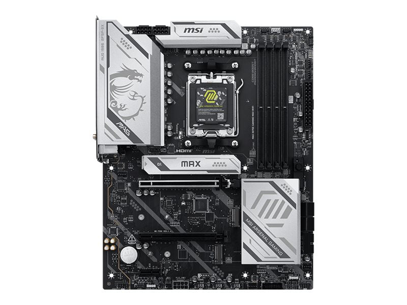 MSI MAG X870E GAMING MAX WIFI Motherboard Vorderansicht