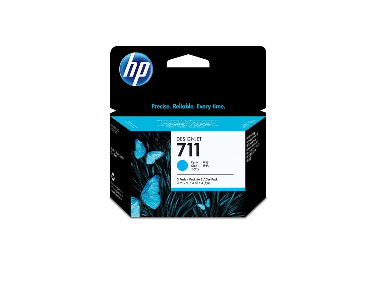 HP 711 Original Tinte cyan im Einsatz
