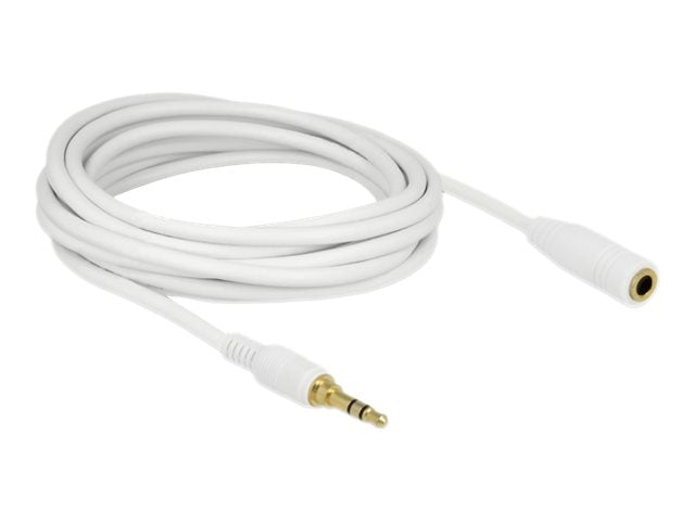 DELOCK Klinkenverlängerungskabel 3,5 mm 3 Pin Stecker zu Buchse 5 m - Vorderansicht