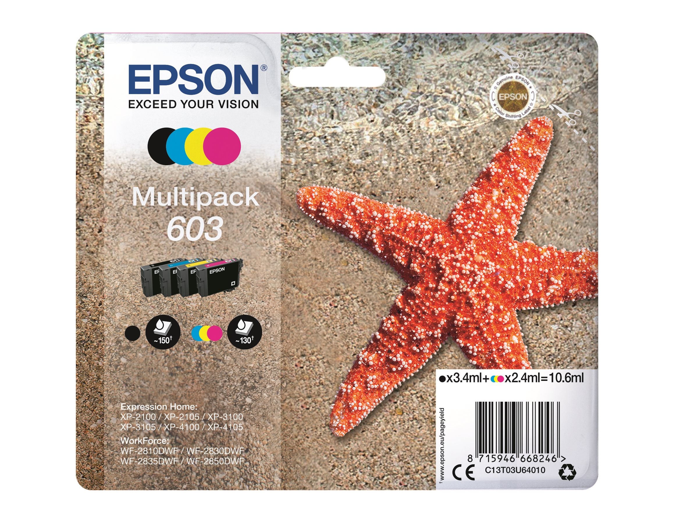 EPSON 1LB Multipack 4-colours 603 Ink Verpackung