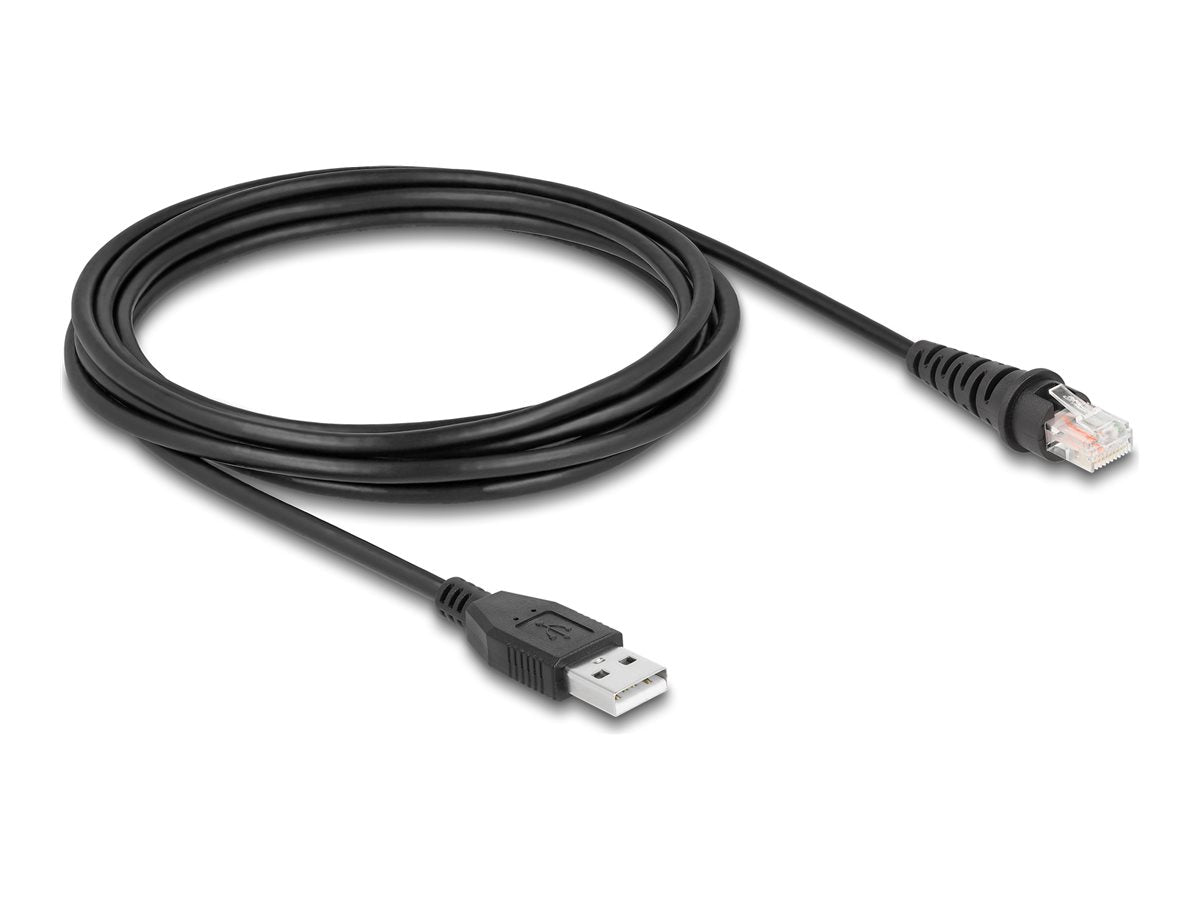 DELOCK RJ50 zu USB 2.0 Typ-A Barcodescanner Kabel 2m