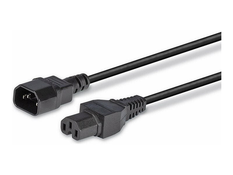 LINDY 2m IEC C14 to IEC C15 Extension Cable - Anschlussansicht