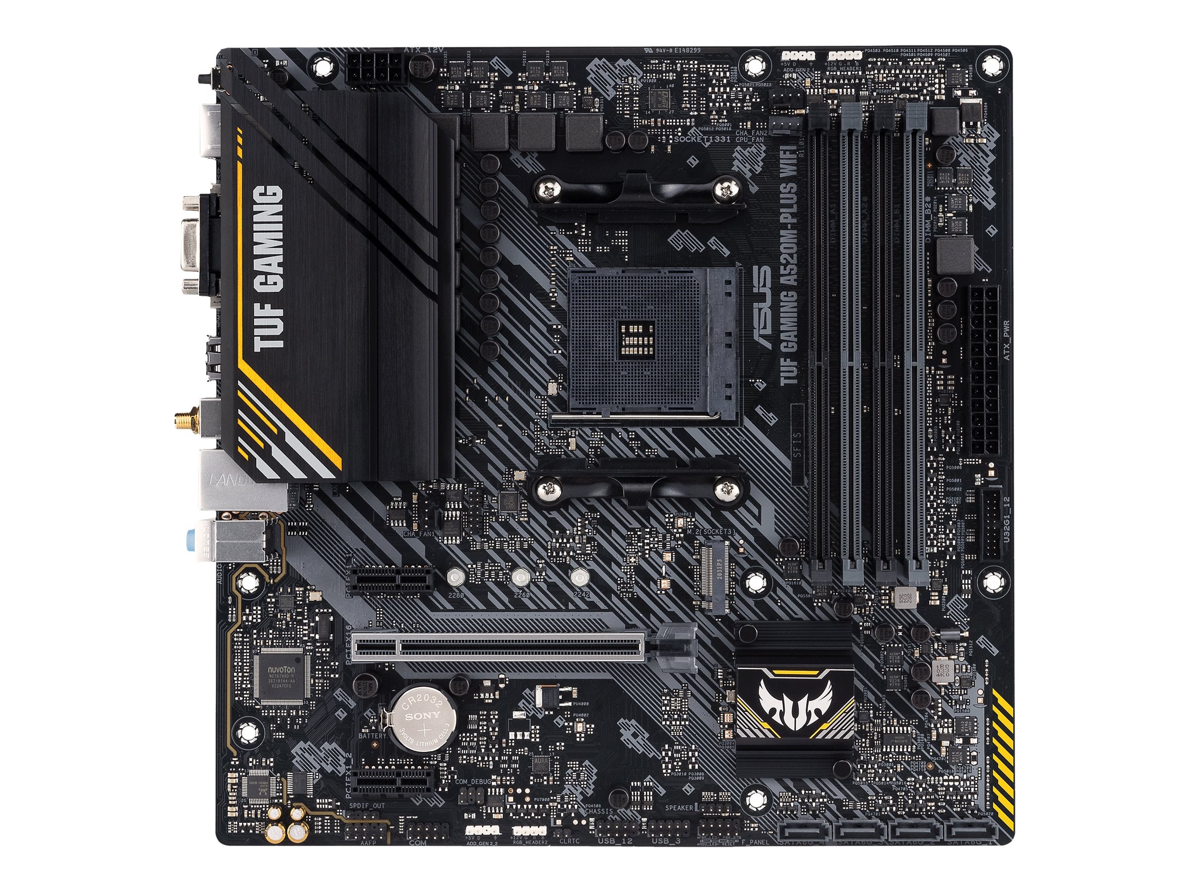 ASUS TUF GAMING A520M-PLUS WIFI Motherboard Anschlussmöglichkeiten